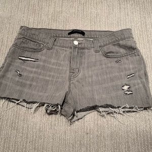 J Brand grey jean shorts